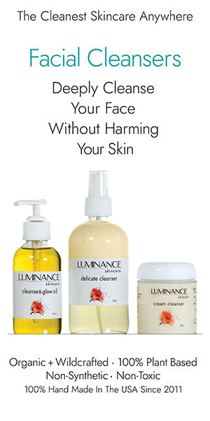 Luminance Skincare Facial Care Collection Image. 100% Plant Based Skincare. Organic. Clean. Non-Synthetic