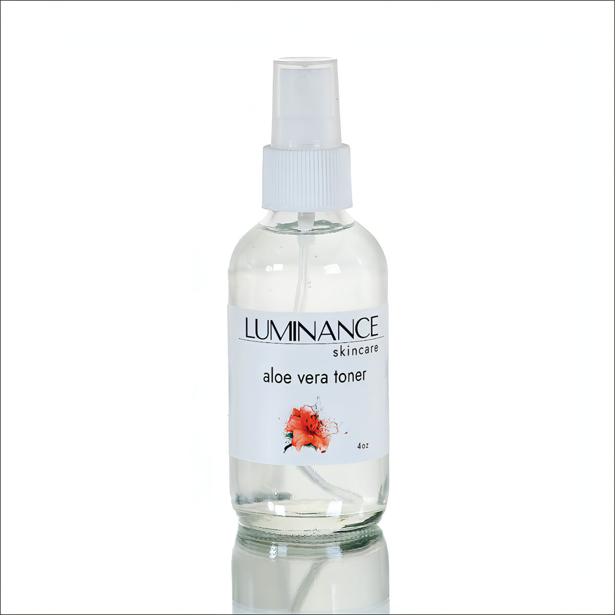 Aloe Vera Luminance Skincare Toner. 4 oz. Organic. 100% Plant based. No alcohols or astringents.