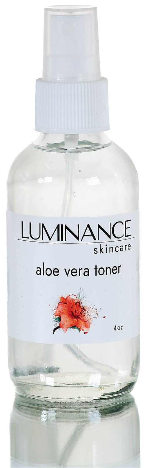 Aloe Vera Luminance Skincare Toner. 4 oz. Organic. 100% Plant based. No alcohols or astringents.