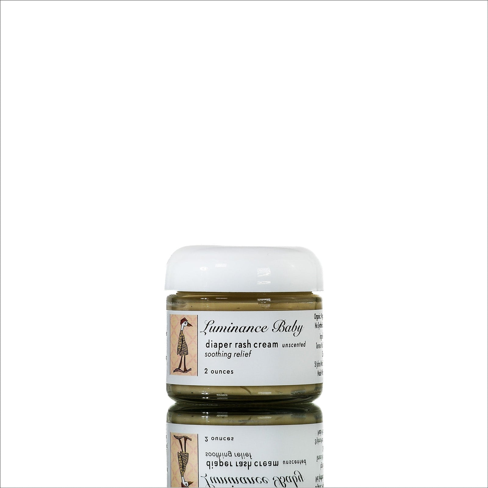 Luminance Baby Diaper Rash Cream Image. Organic + Wildcrafted. Clean