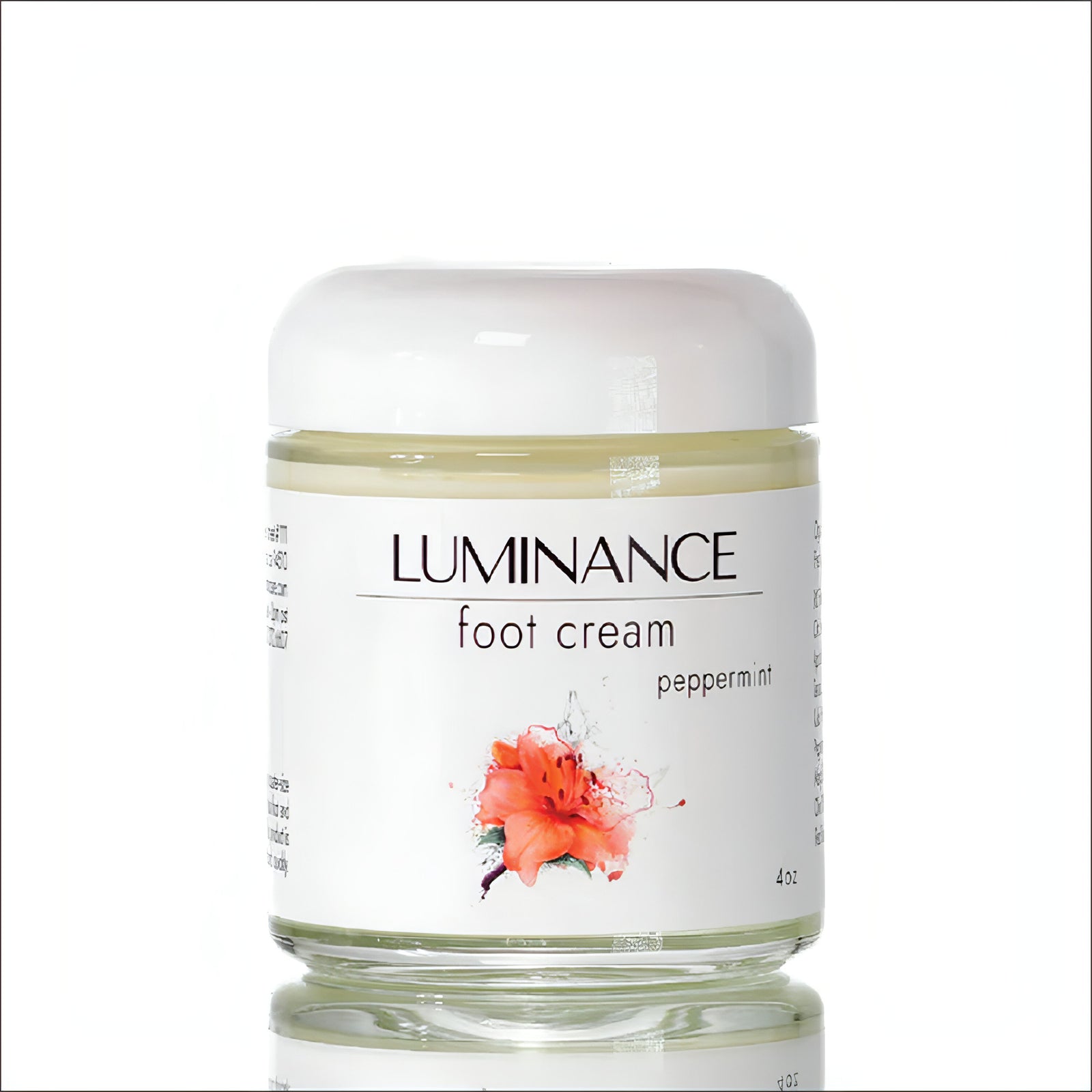 Luminance Skincare Foot Cream. 100% Plant Based. Organic. Non-Synthetic. Non-Toxic. Clean