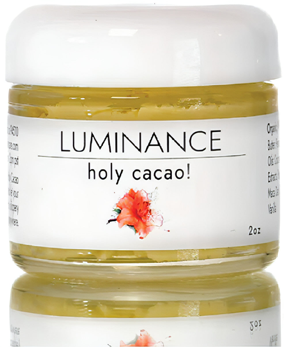 Luminance Holy Cacao Massage Butter. 100% Plant Based. Organic. Clean