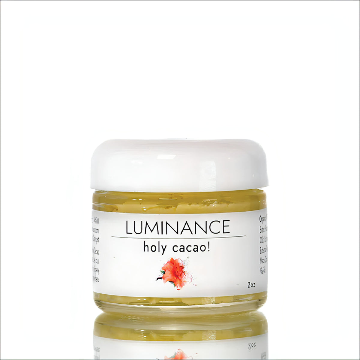 Luminance Holy Cacao Massage Butter. 100% Plant Based. Organic. Clean