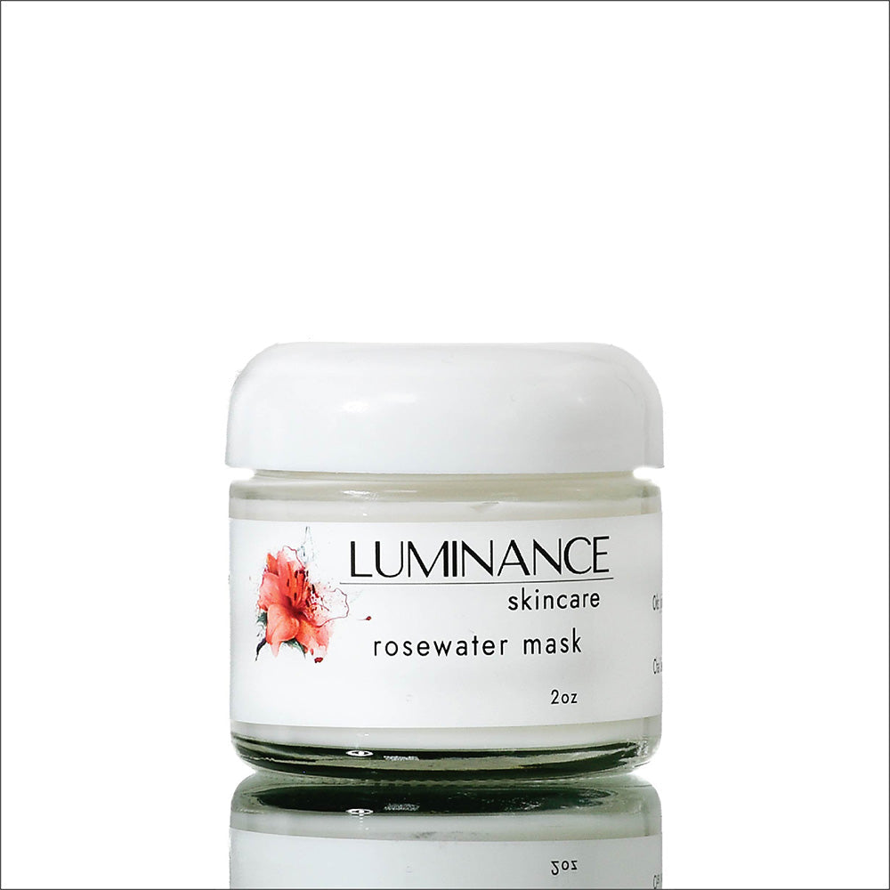 Luminance Skincare Pure Rosewater Mask. 100% Plant Based. Organic. Clean.