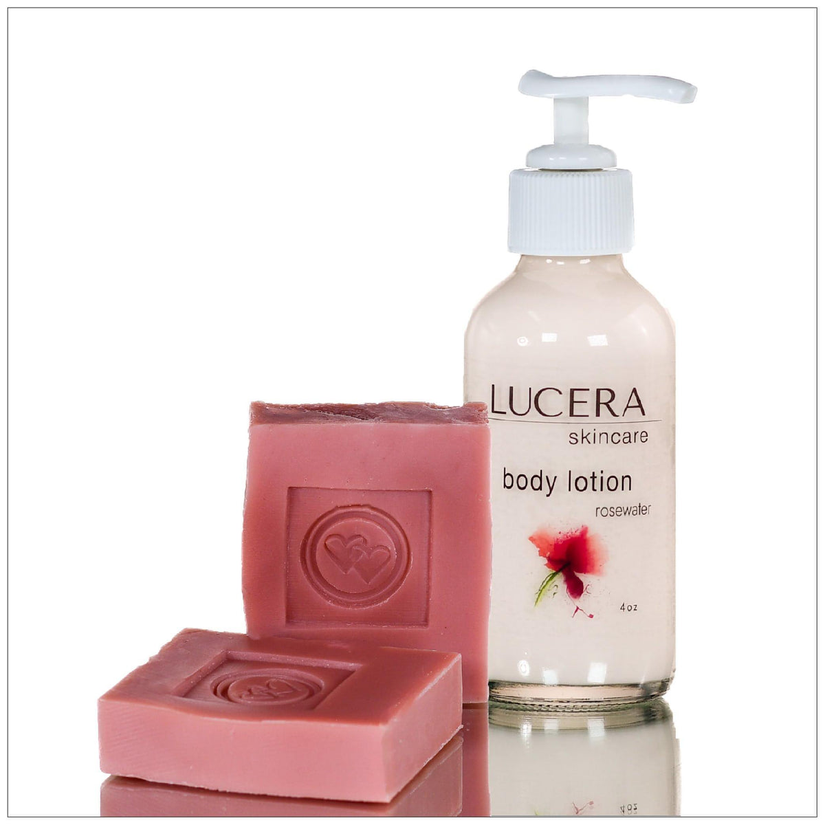 Rose Body Lotion + Rose Geranium Soap