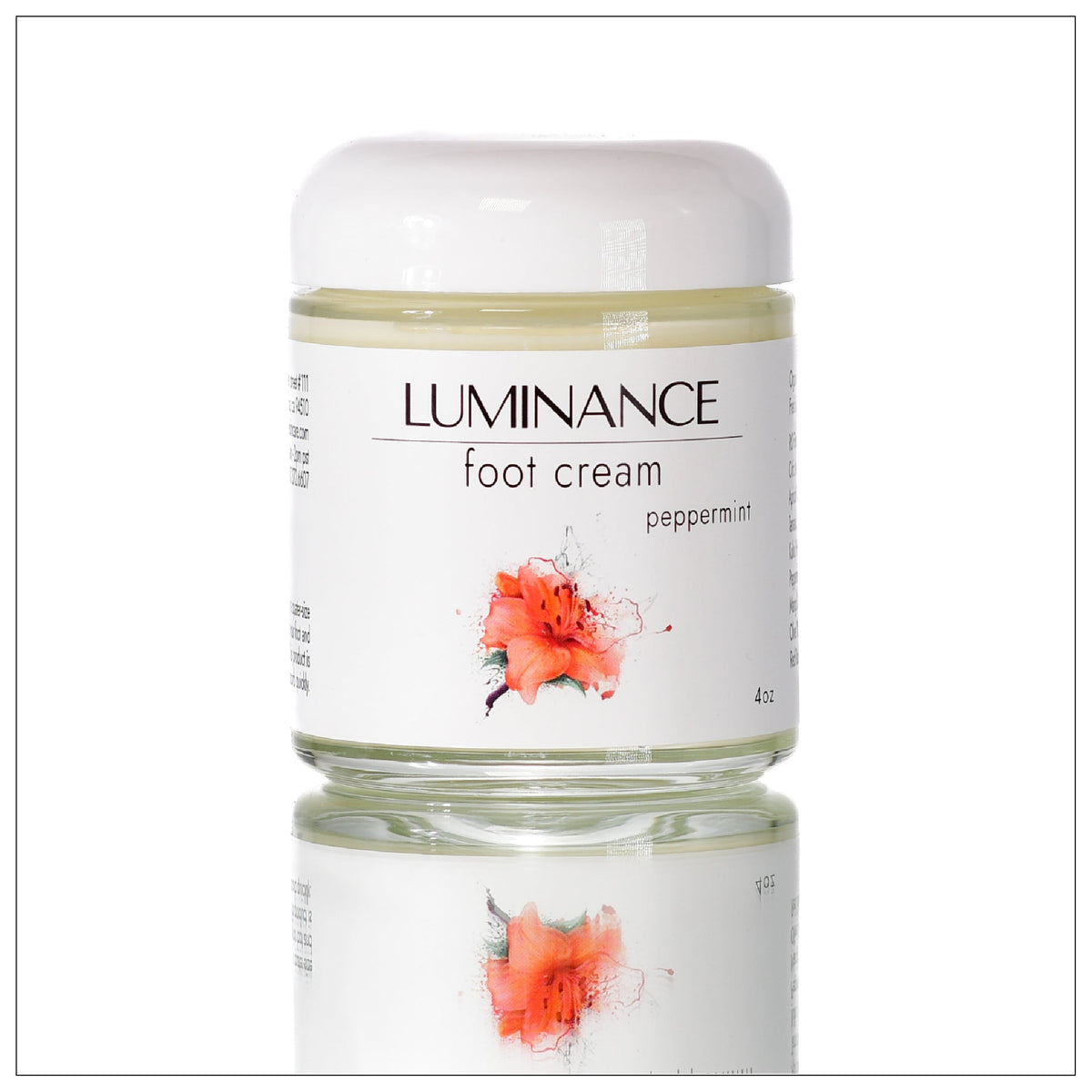 Luminance Skincare Clean Foot Cream. 100% Plant Based. Organic. 