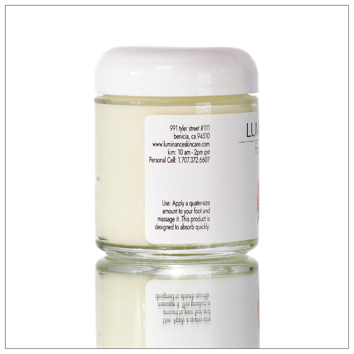 Clean Foot Cream. 100% Plant Based. Organic. - Luminance Skincare