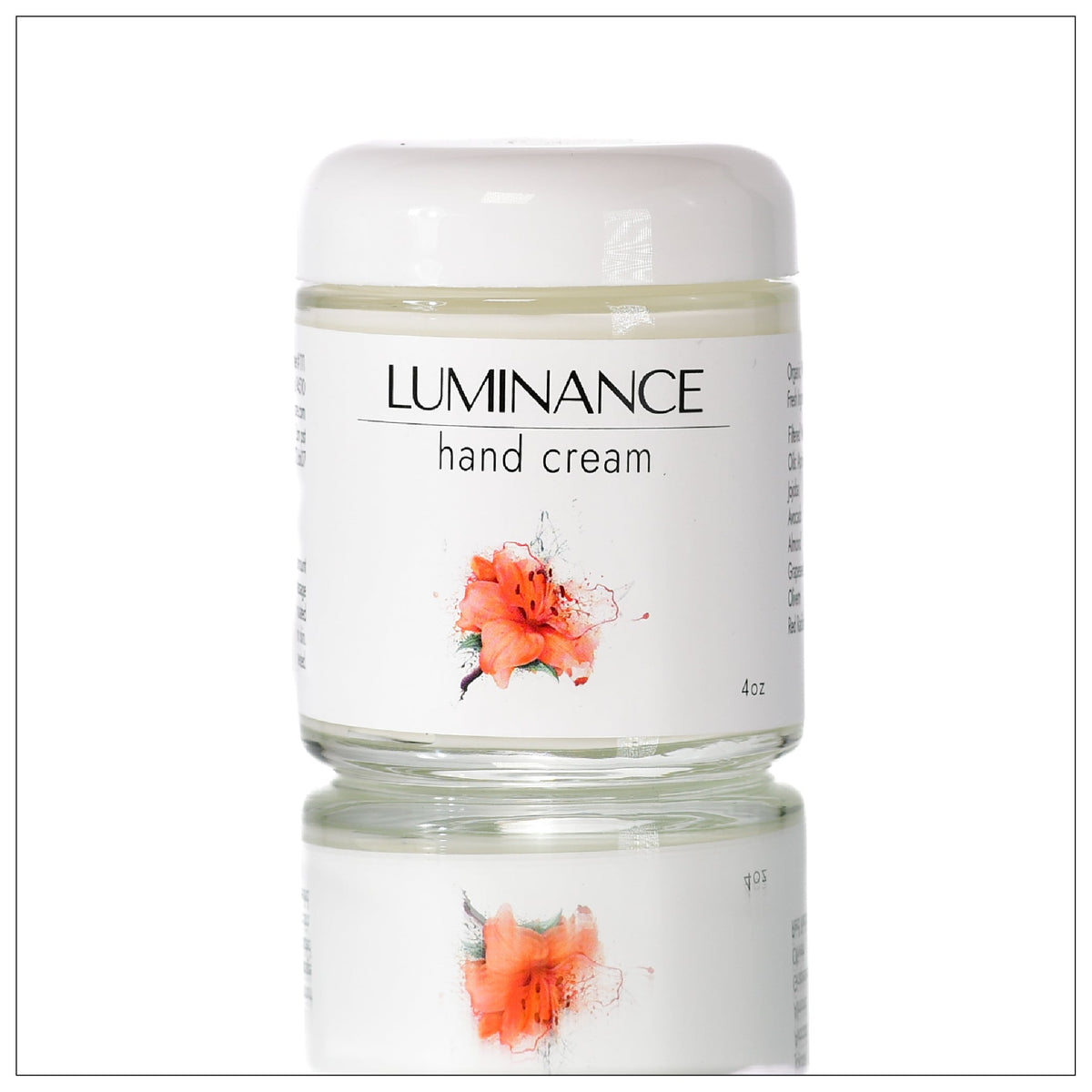 Luminance Skincare Hand Cream. 100% Plant Based. Organic. Clean 