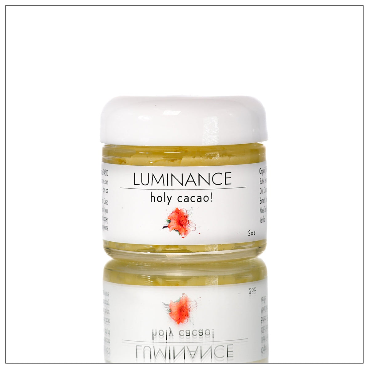 Luminance Skincare Holy Cacao Massage Butter. 100% Plant Based. Clean 