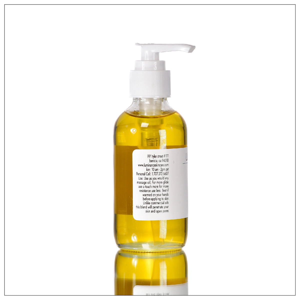 Massage Oil. 100% Plant Based. Organic. Clean. - Luminance Skincare