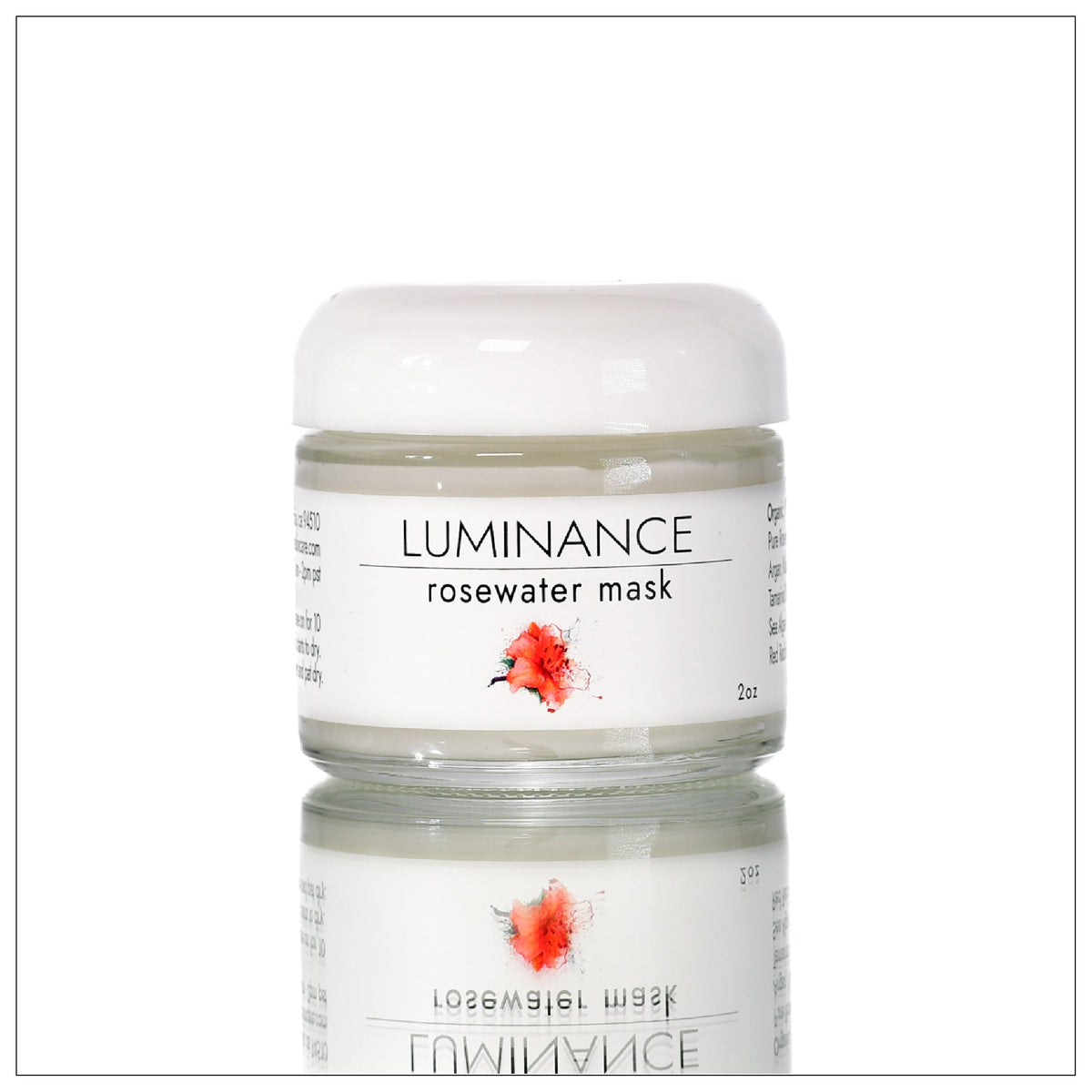  Luminance Skincare Rosewater Hydration Mask. 100% Plant Based. Organic. Clean 